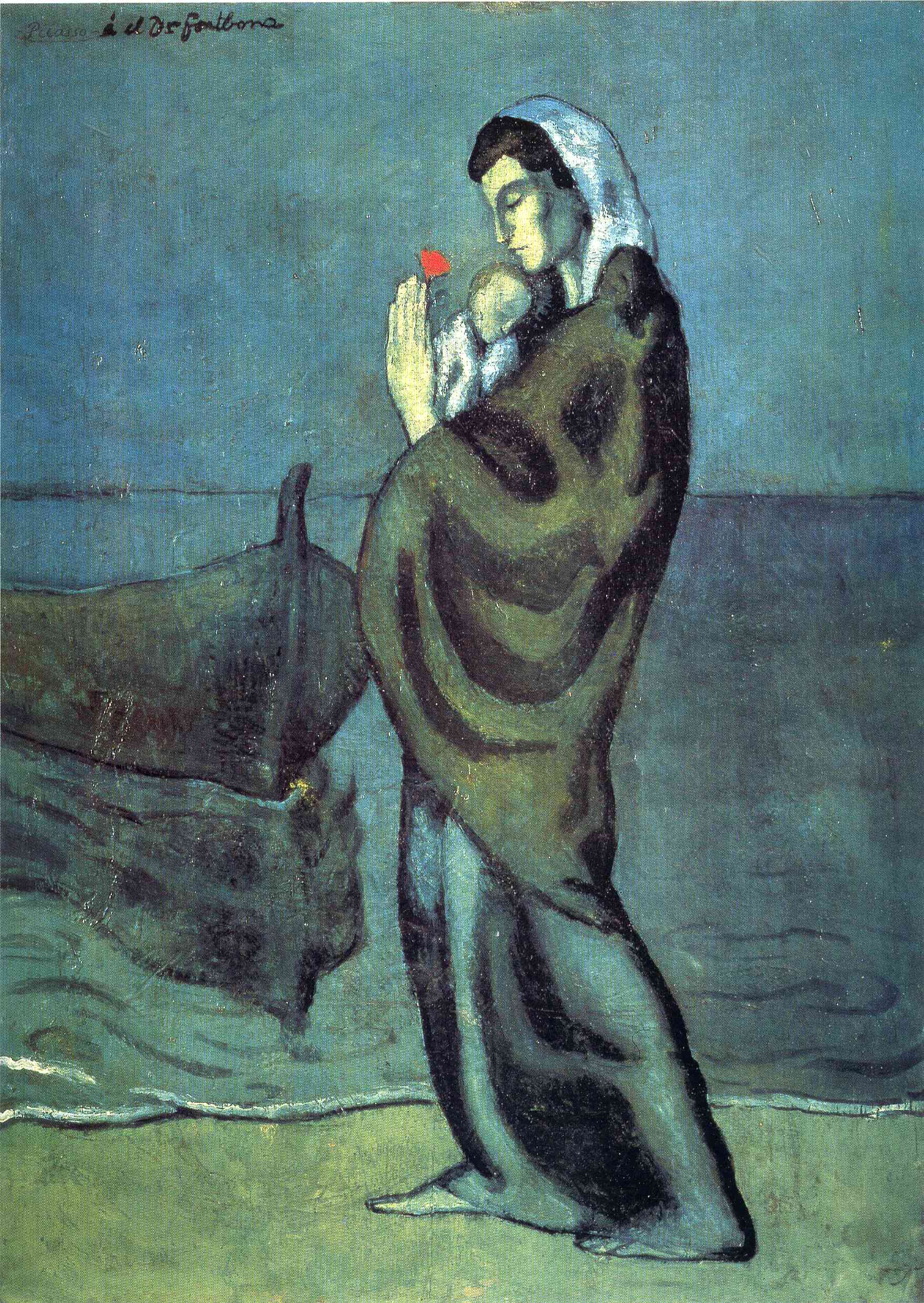 Picasso Mother and child on the beach 1902